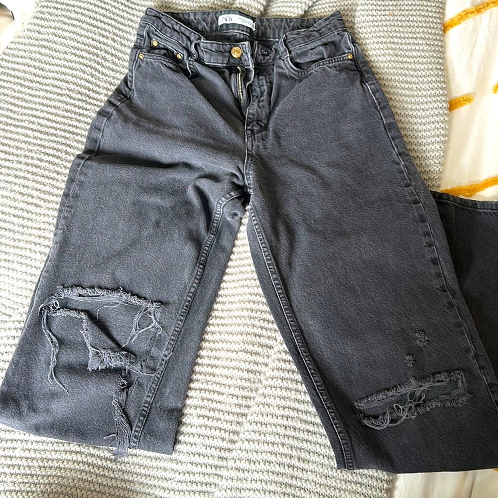 Zara ripped jeans